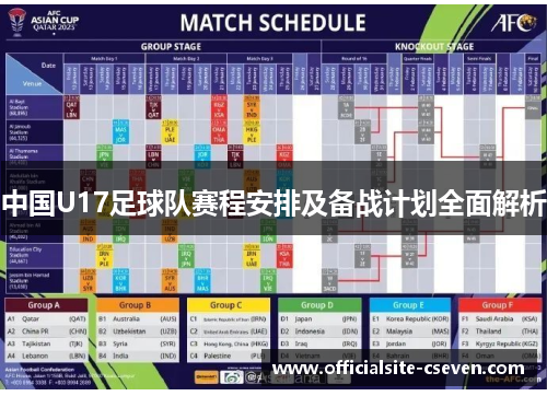 中国U17足球队赛程安排及备战计划全面解析